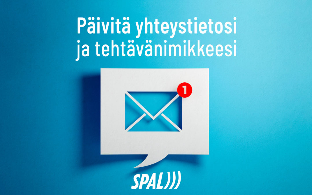 Päivitä tehtävänimikkeesi ja yhteystietosi jäsenrekisteriin